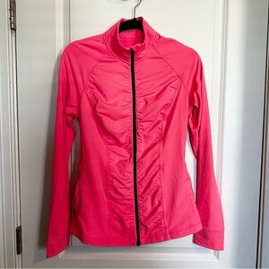 VSX Victoria’s Secret Coral Zip-Front Athletic Jacket